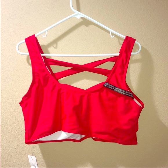 NWT Red 2 piece swimming suit. Size L-XL. Size 18. - Picture 1 of 6